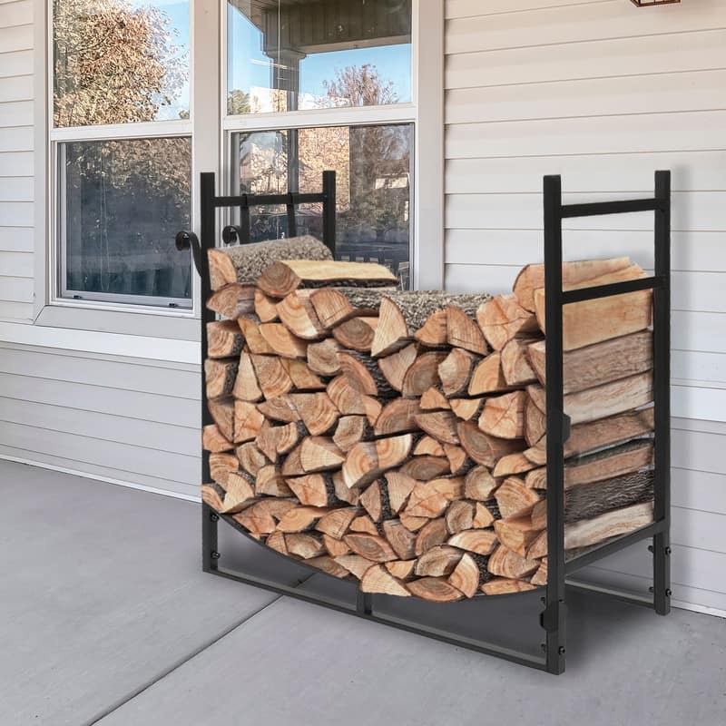 33" Firewood Rack Suitable for Outdoor and Indoor