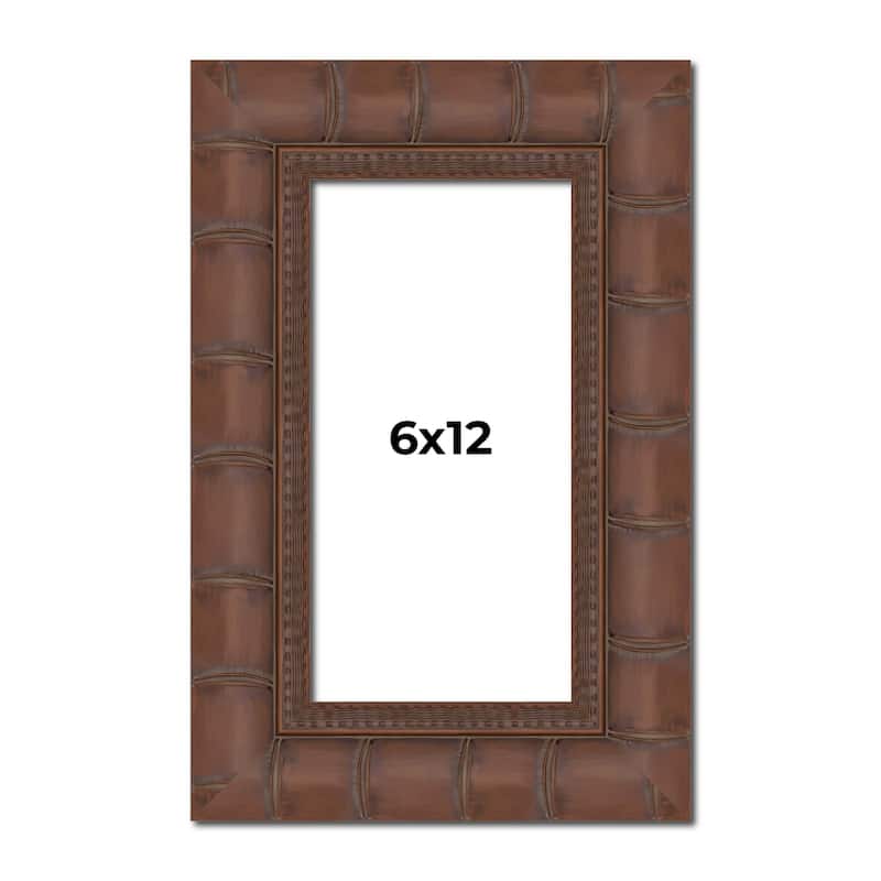 6x12 Frame Pewter Solid Wood Picture Frame Width 1.625 Inches | Interior Frame Depth 0.6875 Inches