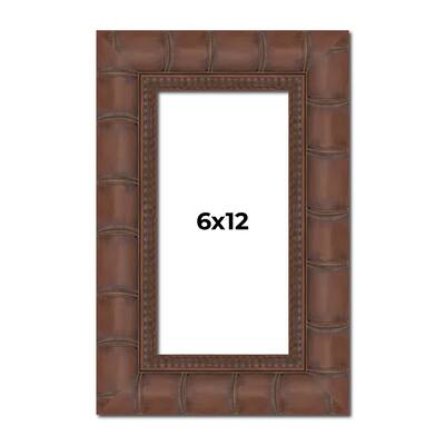 6x12 Frame Pewter Solid Wood Picture Frame Width 1.625 Inches | Interior Frame Depth 0.6875 Inches