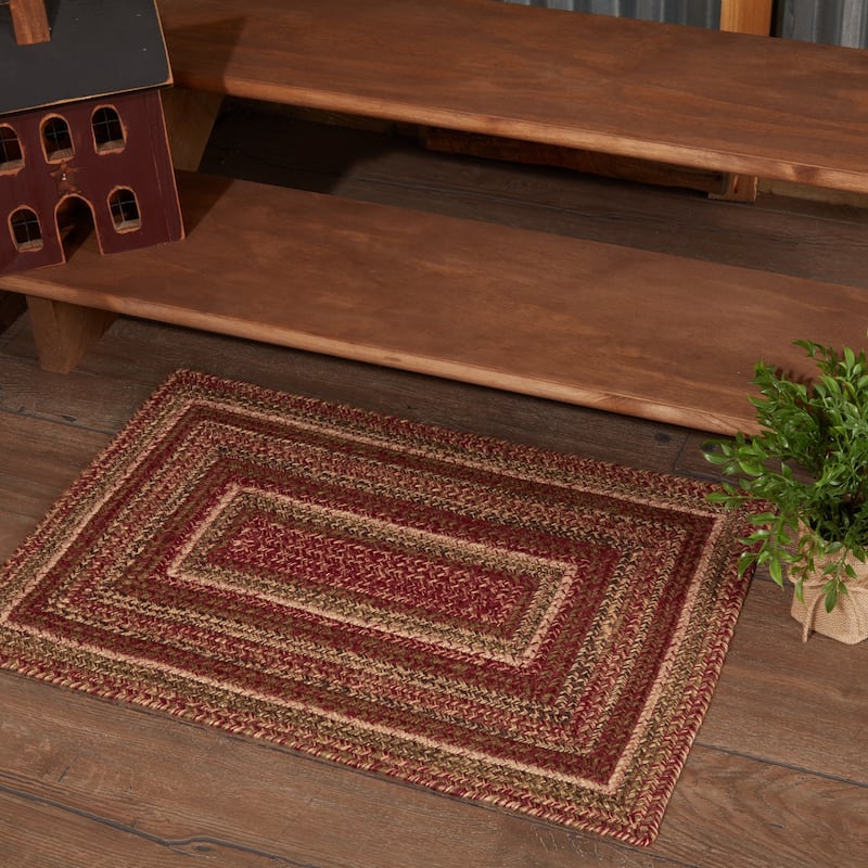 Cider Mill Jute Rug Rect w/ Pad 20x30 - 20" x 30"