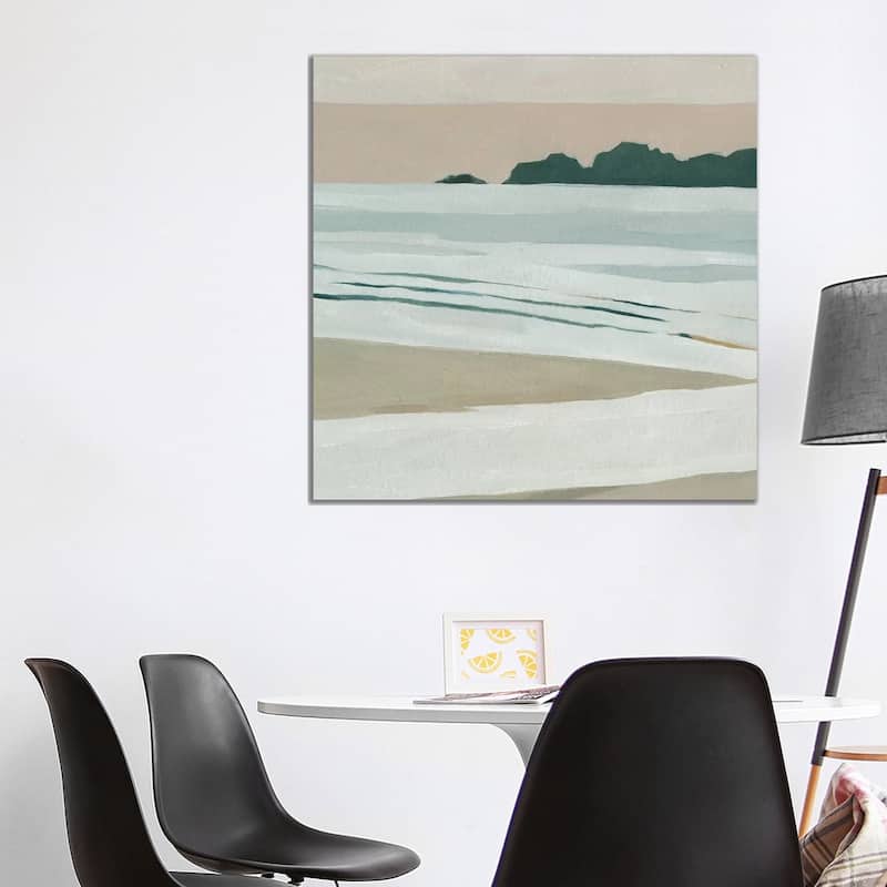 iCanvas "Coastal Lines I" by Emma Scarvey Canvas Print - 37x37x1.5