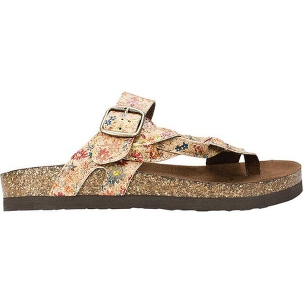 white mountain cork sandals