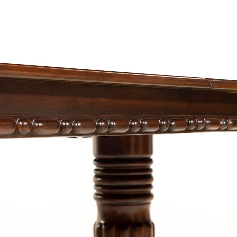 Furniture of America Carpia Formal Cherry 89-inch Expandable Dining Table