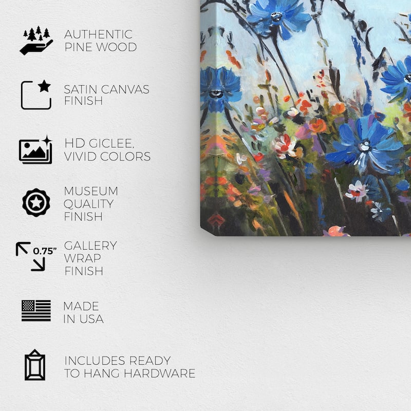 Wynwood Studio Canvas Floral and Botanical Decorative Heavy Vase Purple and Lilac Modern & Contemporary Wall Art Canvas Print