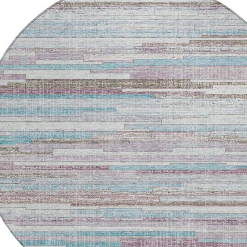 HomeRoots Striped Transitional Rectangle Outdoor Rug