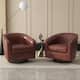 Option PU Leather-Red Brown