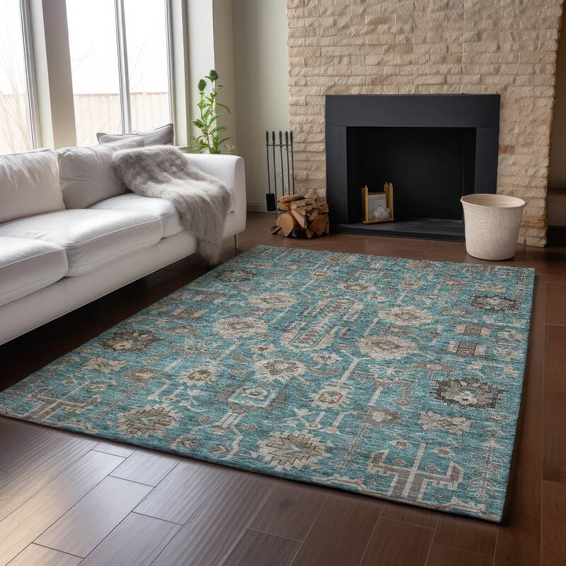 Premium Washable Super Soft Traditional Global Mayfield Rug
