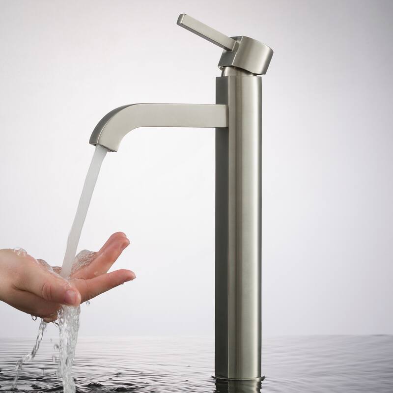 Kraus Bathroom Combo - 15" Ceramic Vessel Bathroom Sink With Vessel