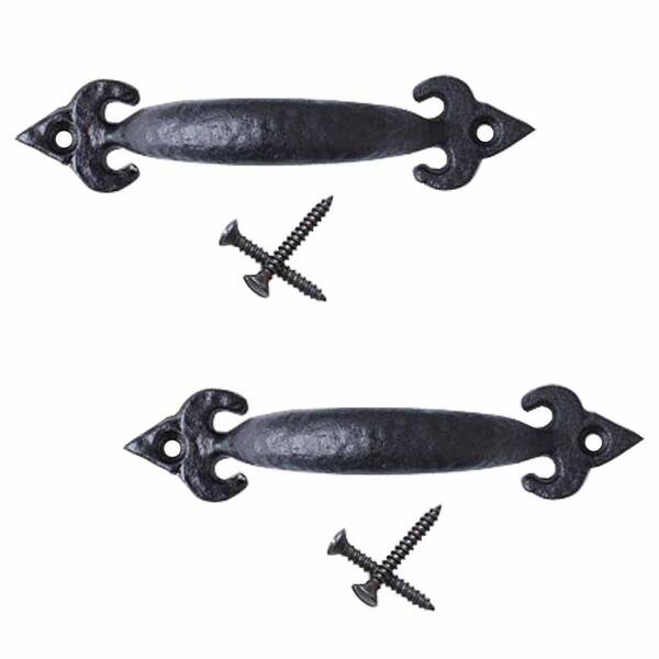 Shop Cabinet Pulls Black Wrought Iron Drawer Pulls And Knobs 3 7 8