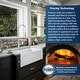 preview thumbnail 21 of 20, Karran FCP33SB 33" Single Bowl Panel Front Farmhouse Fireclay Kitchen Sink with Reversible Apron Front