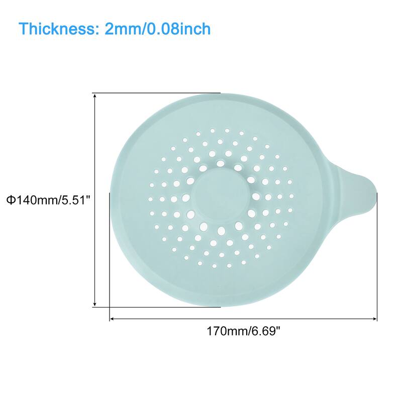 Hair Drain Catcher, 5.51inch Tub Drain Covers Protector with Handle