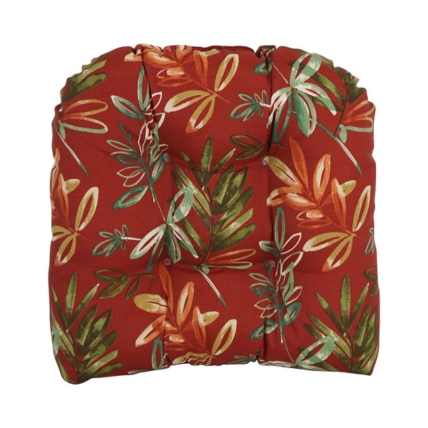 19 inch Rounded Back Indoor Outdoor Chair Cushions Set of 2