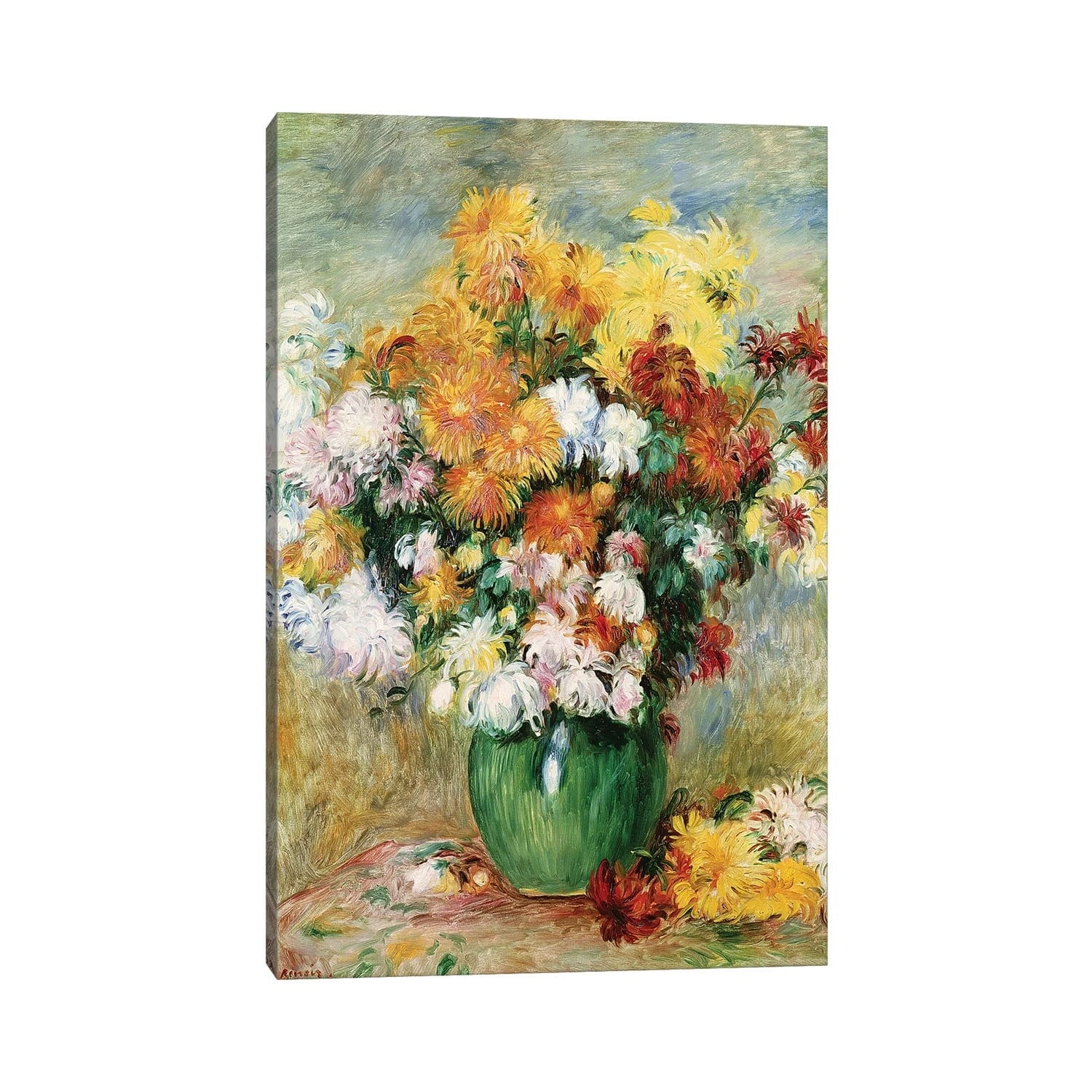 iCanvasART Dahlias from Seed Canvas Print 26 x 18 