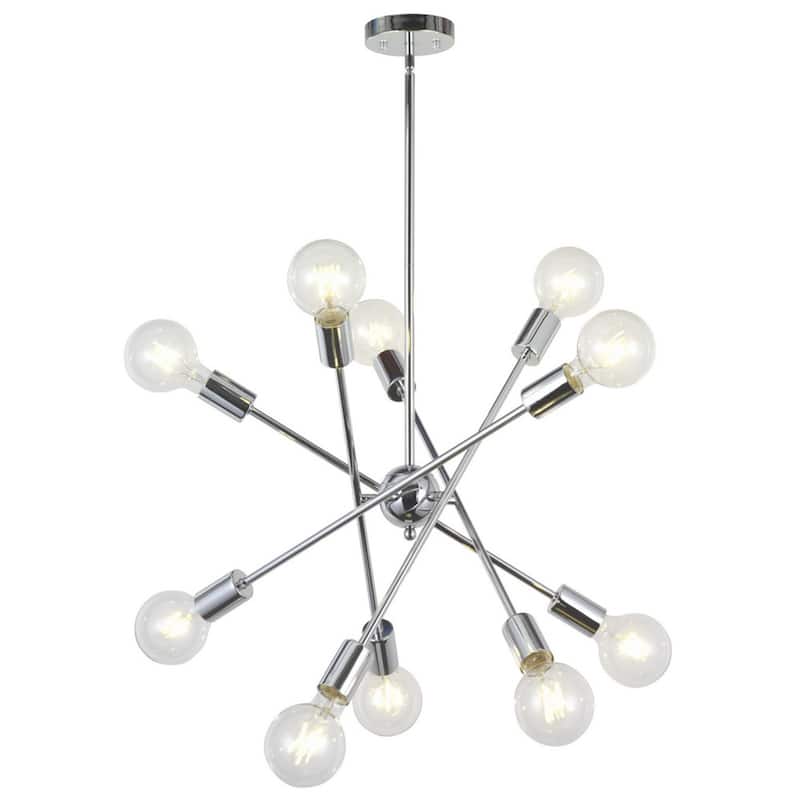 10-Light Sputnik Chandelier Brass Pendant Lighting - On Sale - Bed Bath ...