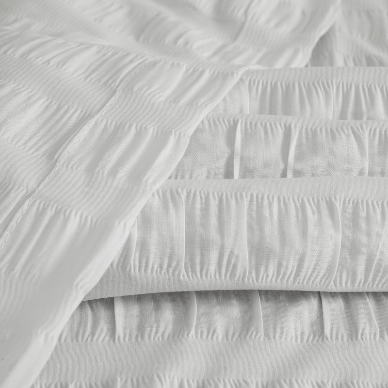 Exclusive Fabrics Serinity Cotton Rod Pocket Sheer Curtains For Bedroom & Living Room Curtains Pair (2 Panels)