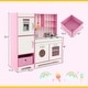 preview thumbnail 3 of 10, Costway Kids Kitchen Playset Wooden Toy with Adjustable LED Lights & - See Details