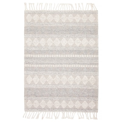 ECARPETGALLERY Braid weave Sienna Grey Wool Rug - 5'3 x 7'4