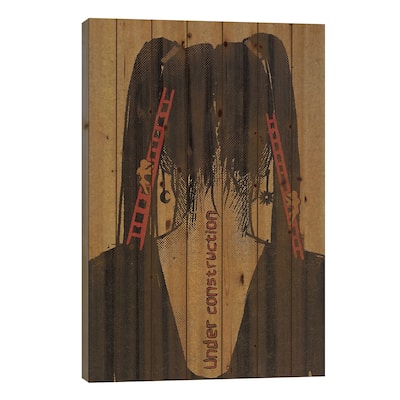 Under Construction I Print On Wood by Illunatica - Multi-Color