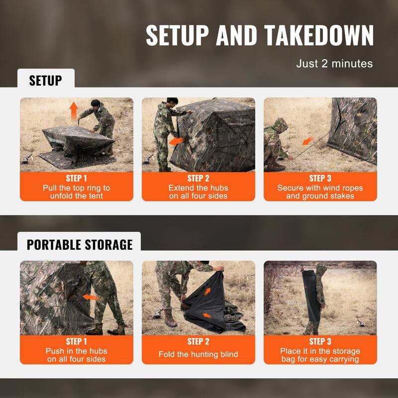 Hunting Blind Portable Resilient Hunting Tent for Turkey and Deer Hunting