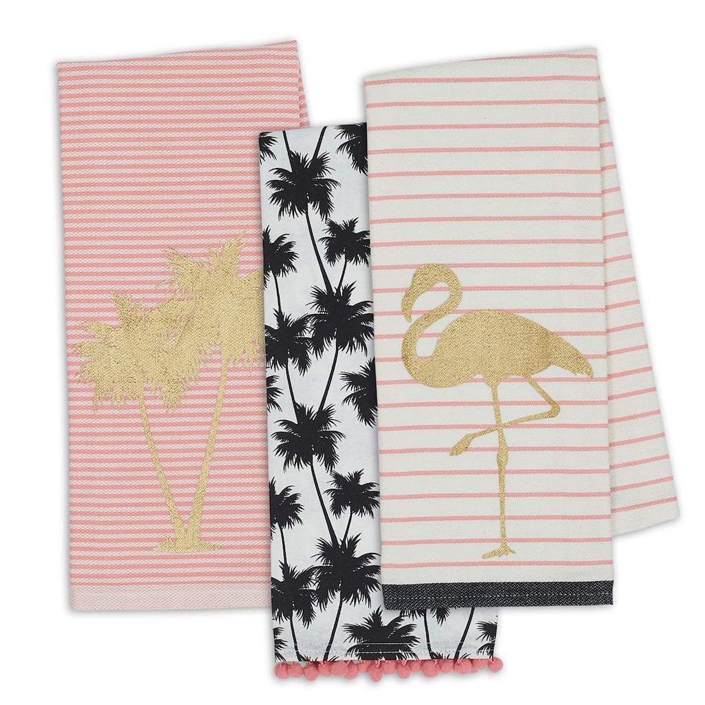 DII Pineapple Dishtowel Set, 18x28", 3 Piece