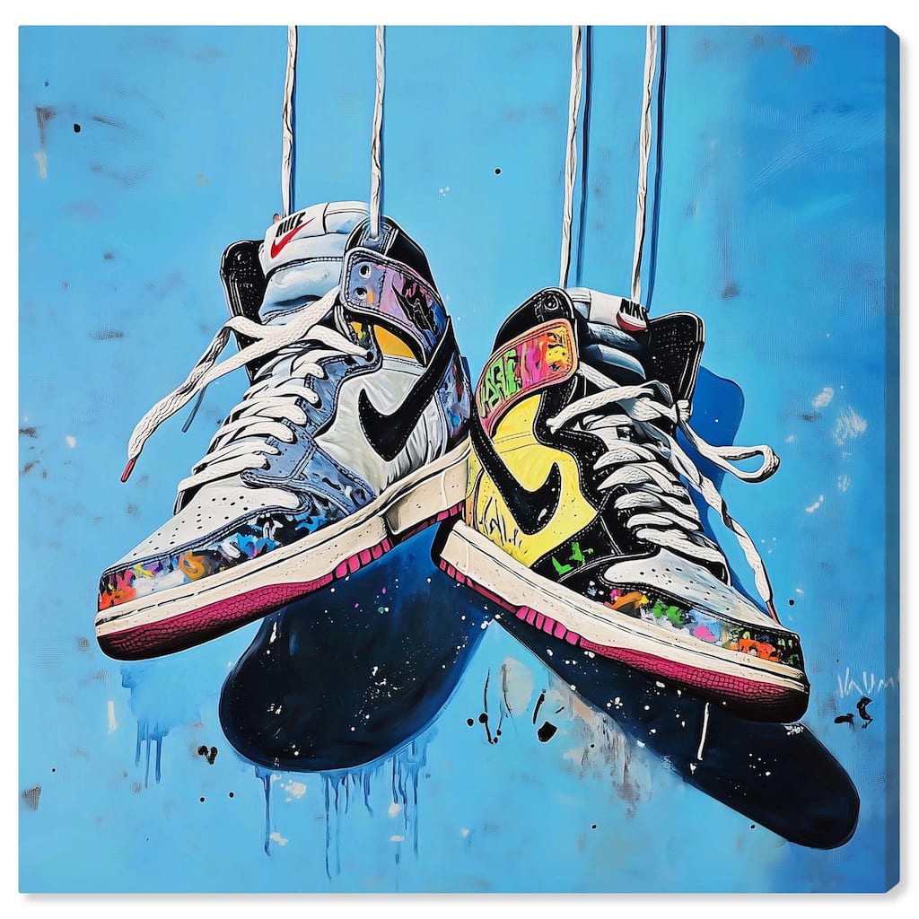 Sneakers and Laces Canvas by Art Remedy, Gallery Wrapped