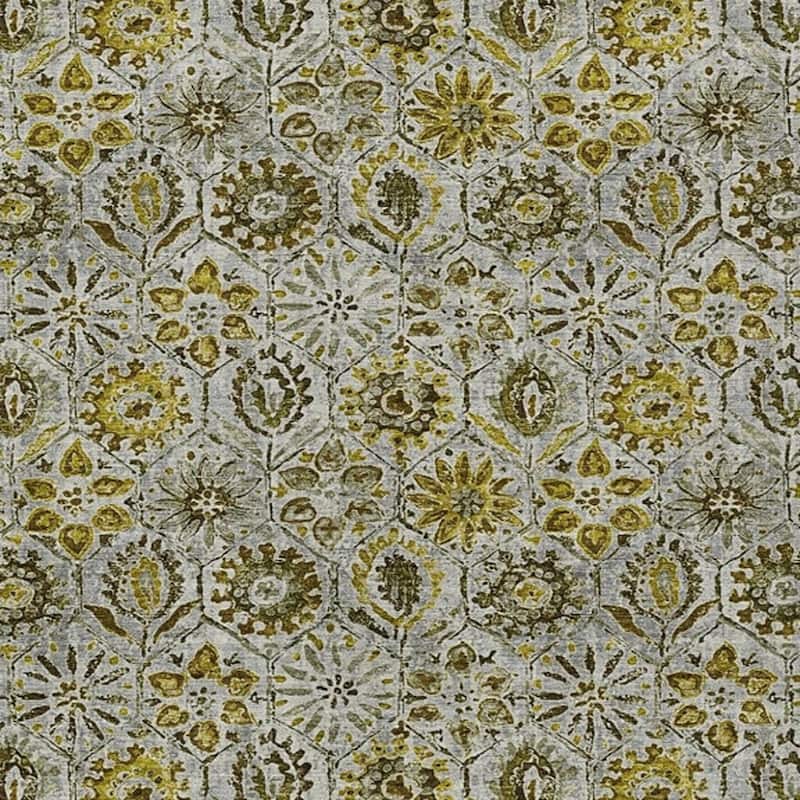 HomeRoots Floral Transitional Rectangle Outdoor Rug
