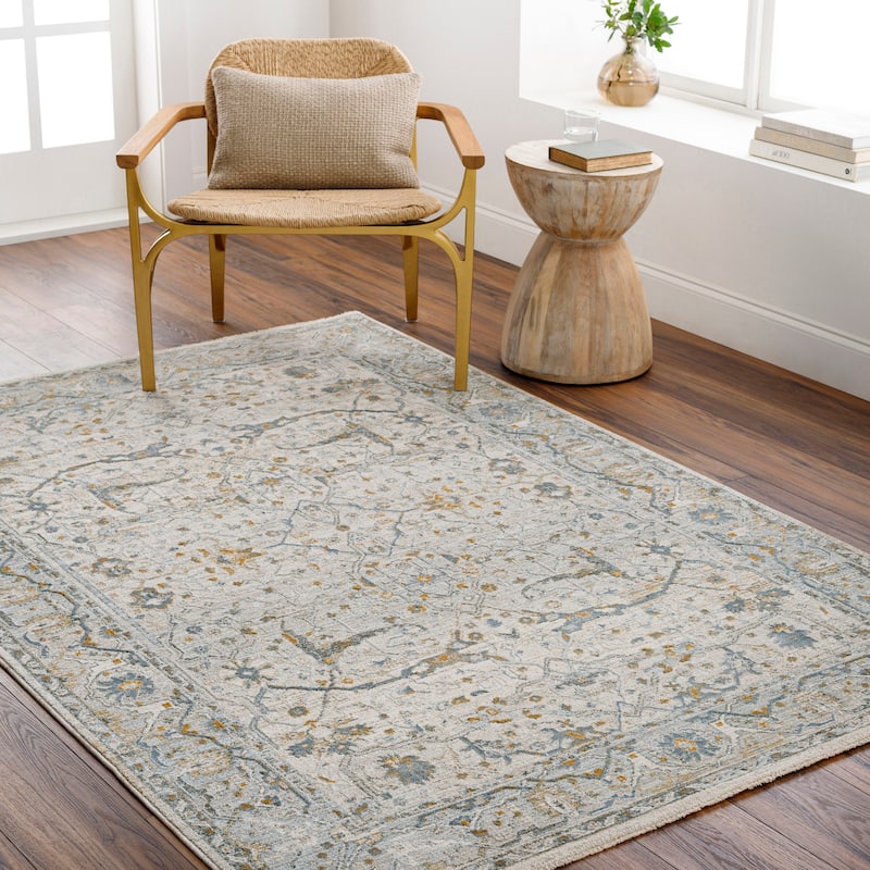 Uriel Transitional Area Rug - Gray/Blue - 12' x 15'