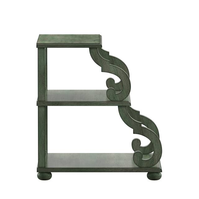 Lorraine Wood Scroll End Table by iNSPIRE Q Classic