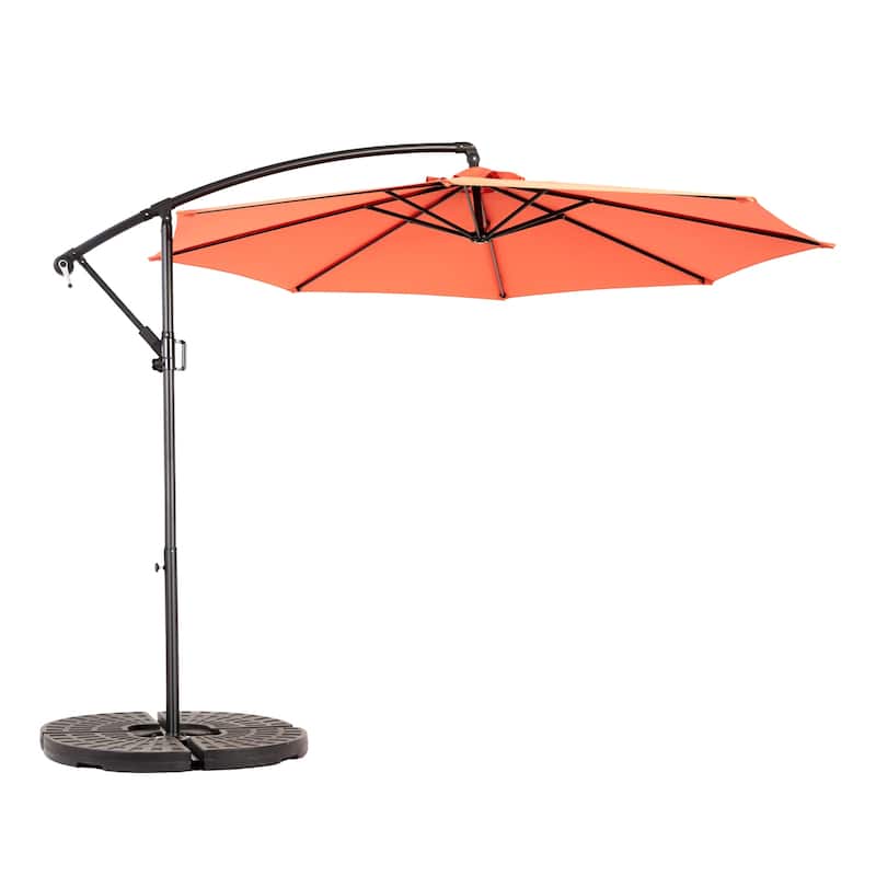 Topcraft 10ft Offset Hanging Market Patio Umbrella - Orange