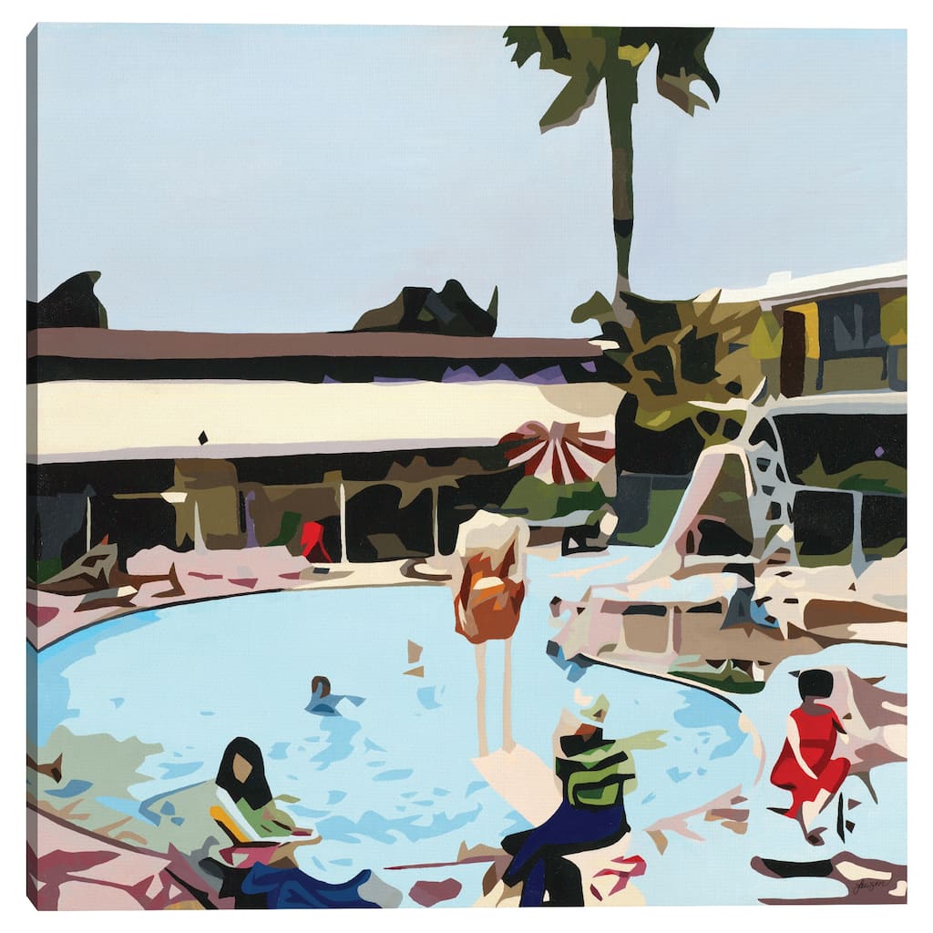 Off the Deep End by Bethann Lawson Canvas Art Print