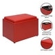 preview thumbnail 48 of 48, Convenience Concepts Designs4Comfort Accent Storage Ottoman with Reversible Tray