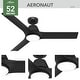 preview thumbnail 3 of 16, Hunter 52" Aeronaut ENERGY STAR Outdoor Ceiling Fan w/ LED Light, Handheld Remote - Contemporary, Transitional - SMART FAN!