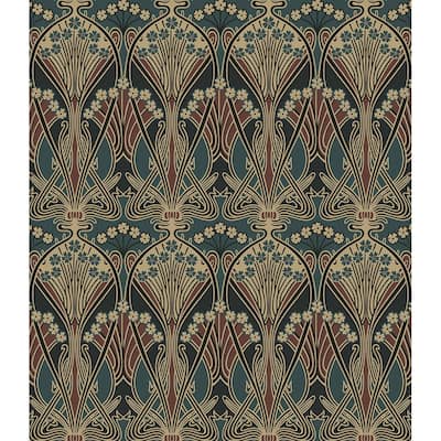 NextWall Deco Dragonfly Peel and Stick Wallpaper - 20.9 in. W x 18 ft. L