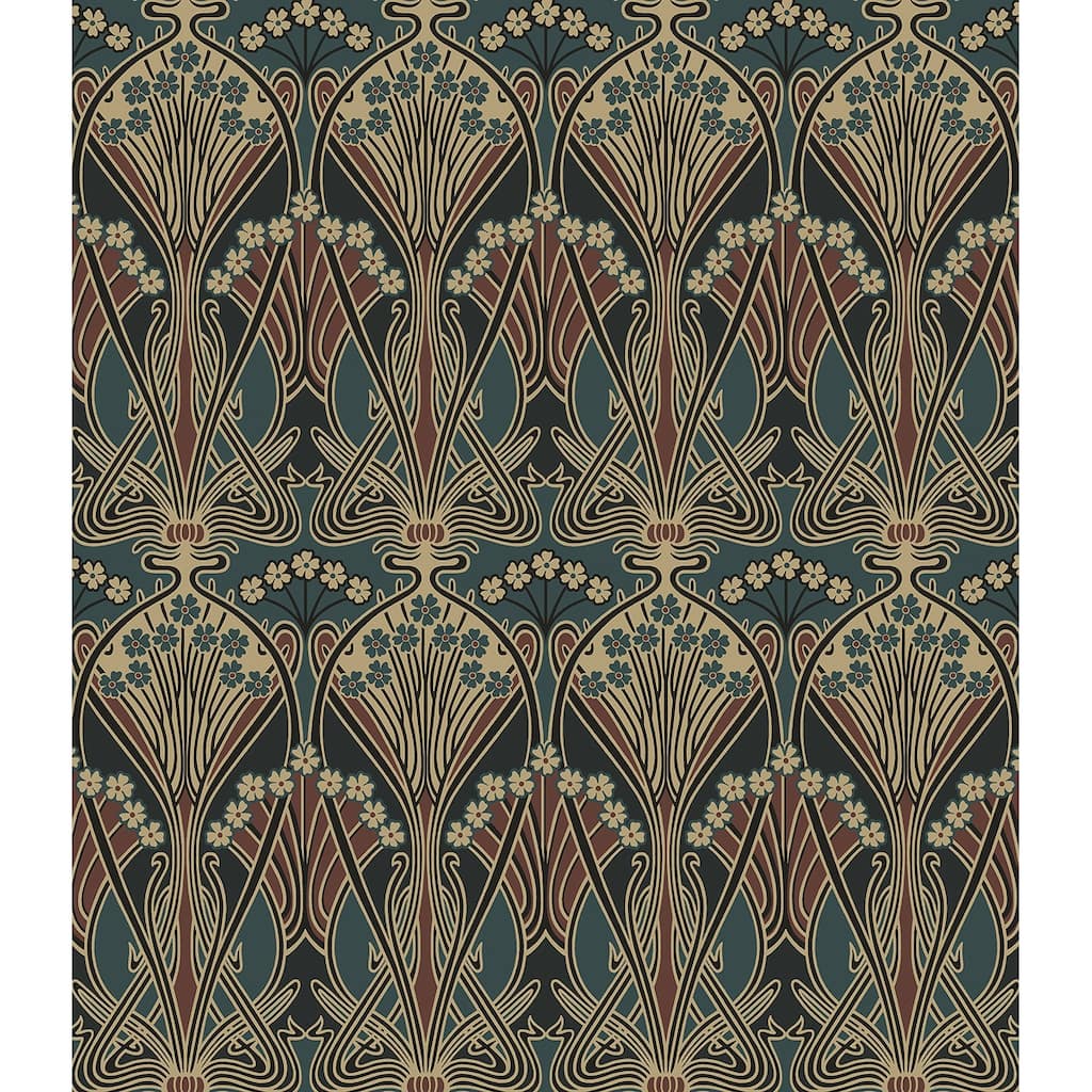 NextWall Deco Dragonfly Peel and Stick Wallpaper - 20.9 in. W x 18 ft. L