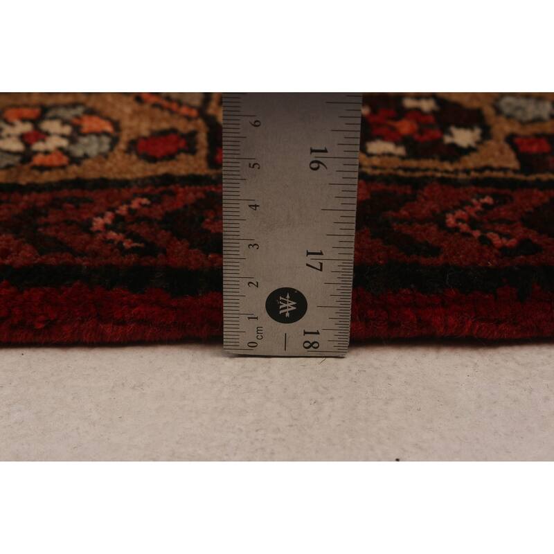 ECARPETGALLERY Hand-knotted Andelz Red Wool Rug - 3'9 x 9'10