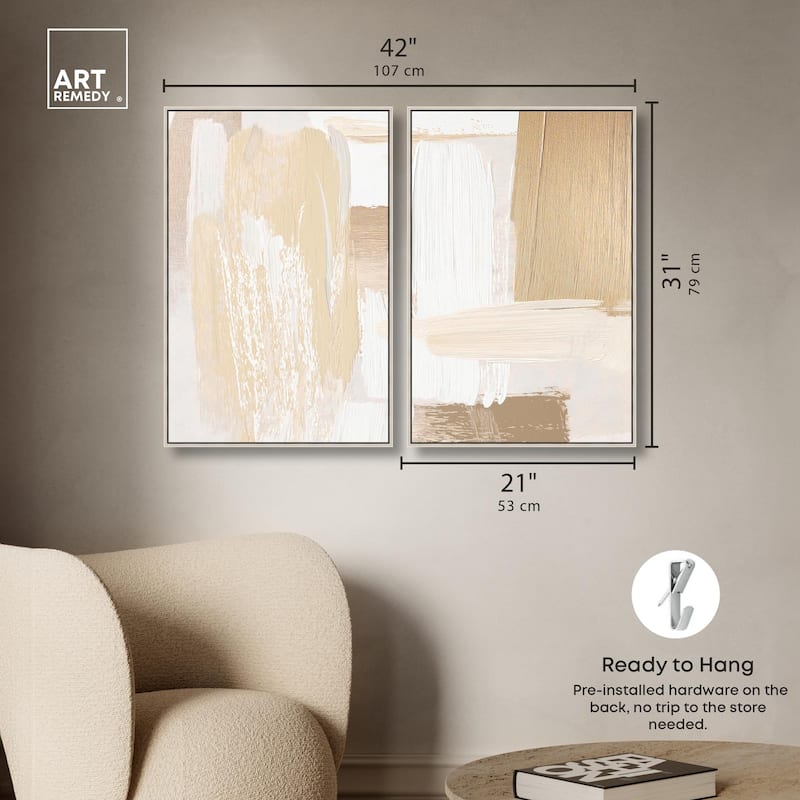 Tactile Textures II Canvas Set of 2 by Art Remedy