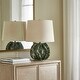 preview thumbnail 3 of 3, Uttermost Guinevere Deep Green Table Lamp - 15"W x 15"D x 21.375"H