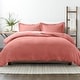preview thumbnail 1 of 97, Soft Essentials Oversized 3-piece Microfiber Duvet Cover Set Clay - Full - Queen