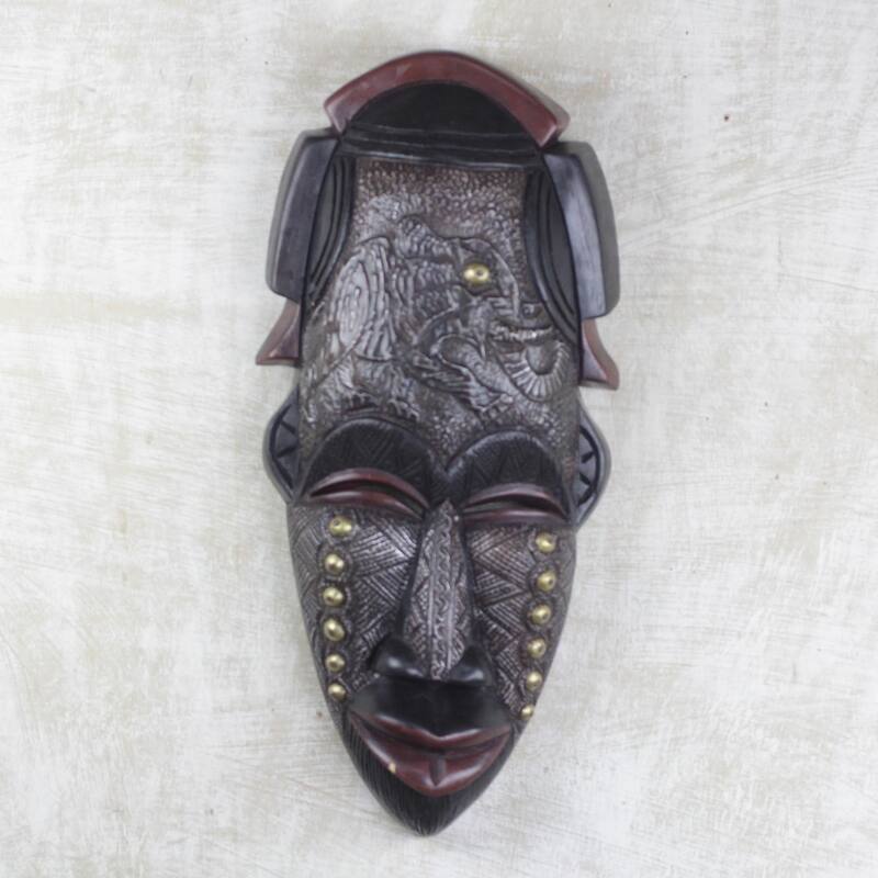 Novica Handmade Agona African Wood Mask