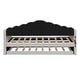 preview thumbnail 10 of 35, Elegant design,Twin size Upholstered Daybed with Trundle ,Velvet Sofabed with USB Charging Ports,No Box-spring Needed