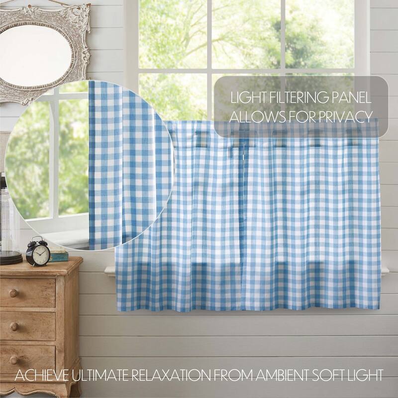 Annie Buffalo Blue Check Tier Set of 2 L36xW36