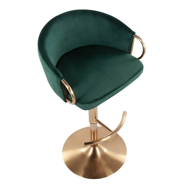 Silver Orchid Battista Adjustable Bar Stool (Set of 2)