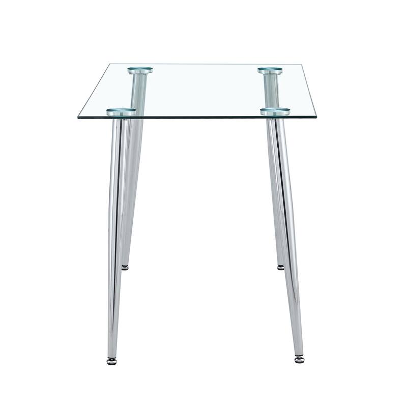 Dinning table for 4 Seats Office Table Computer Desk Modern Minimalist Rectangle Table with Wooden Coated Metal Legs
