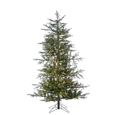 5 Foot High Pre Lit Natural Cut Portland Pine with Instant Glow Power Pole Feature - N/A