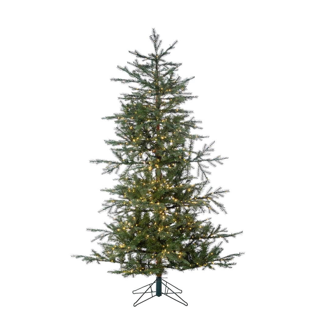 5 Foot High Pre Lit Natural Cut Portland Pine with Instant Glow Power Pole Feature