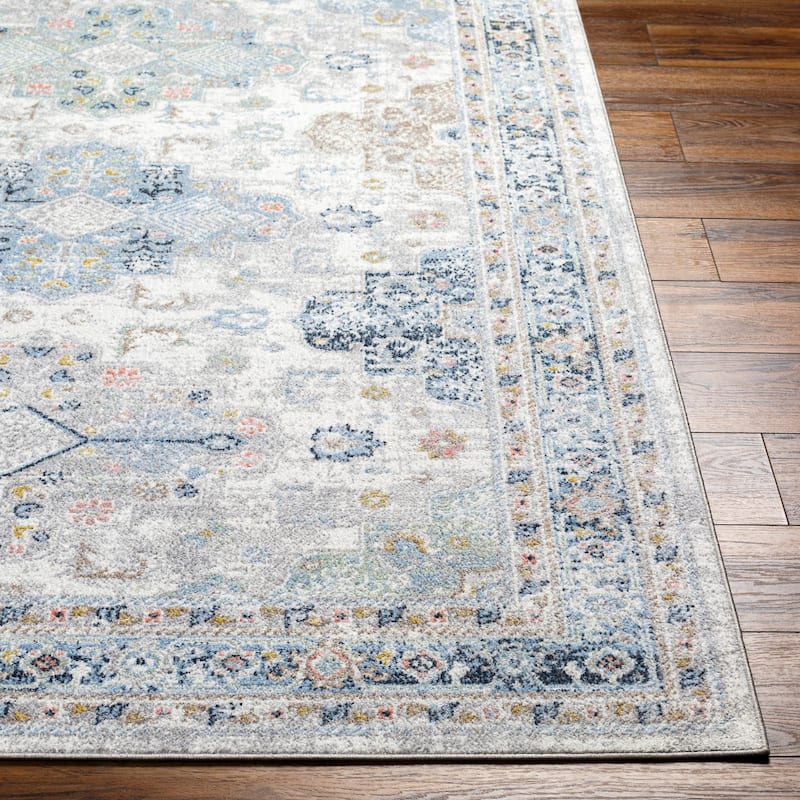 Livabliss Lavadora Traditional Medallion Washable Area Rug