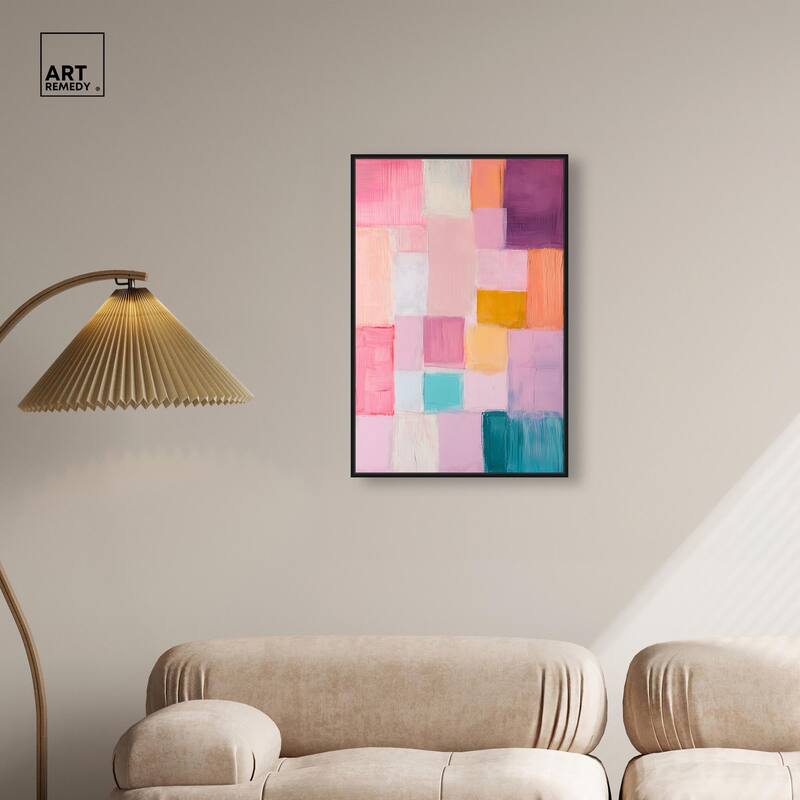 Color Squares III Canvas by Art Remedy