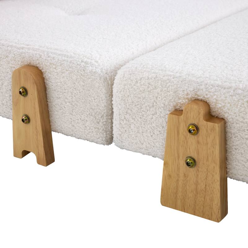 Christopher Knight Home - Lunessa Modern Upholstered Folding Ottoman with Backrest and Convertible Sleeper Design