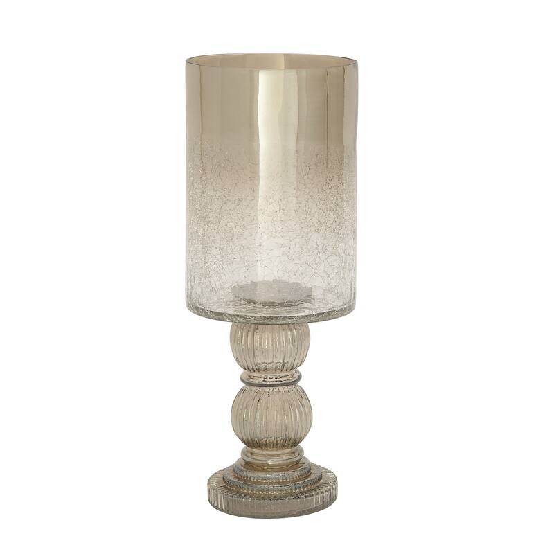 Glass Traditional Hurricane Lamp 16 x 6 x 6 - 6 x 6 x 16
