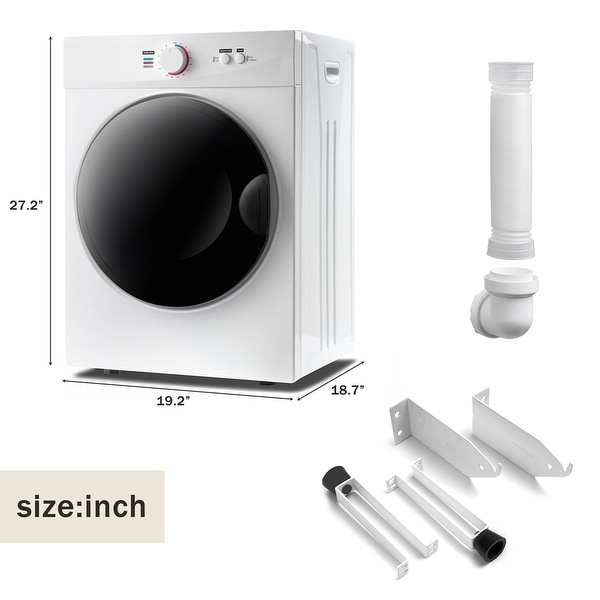 Portable Laundry Dryer with Easy Knob Control for 5 Modes